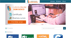 Desktop Screenshot of domboscoonline.com.br